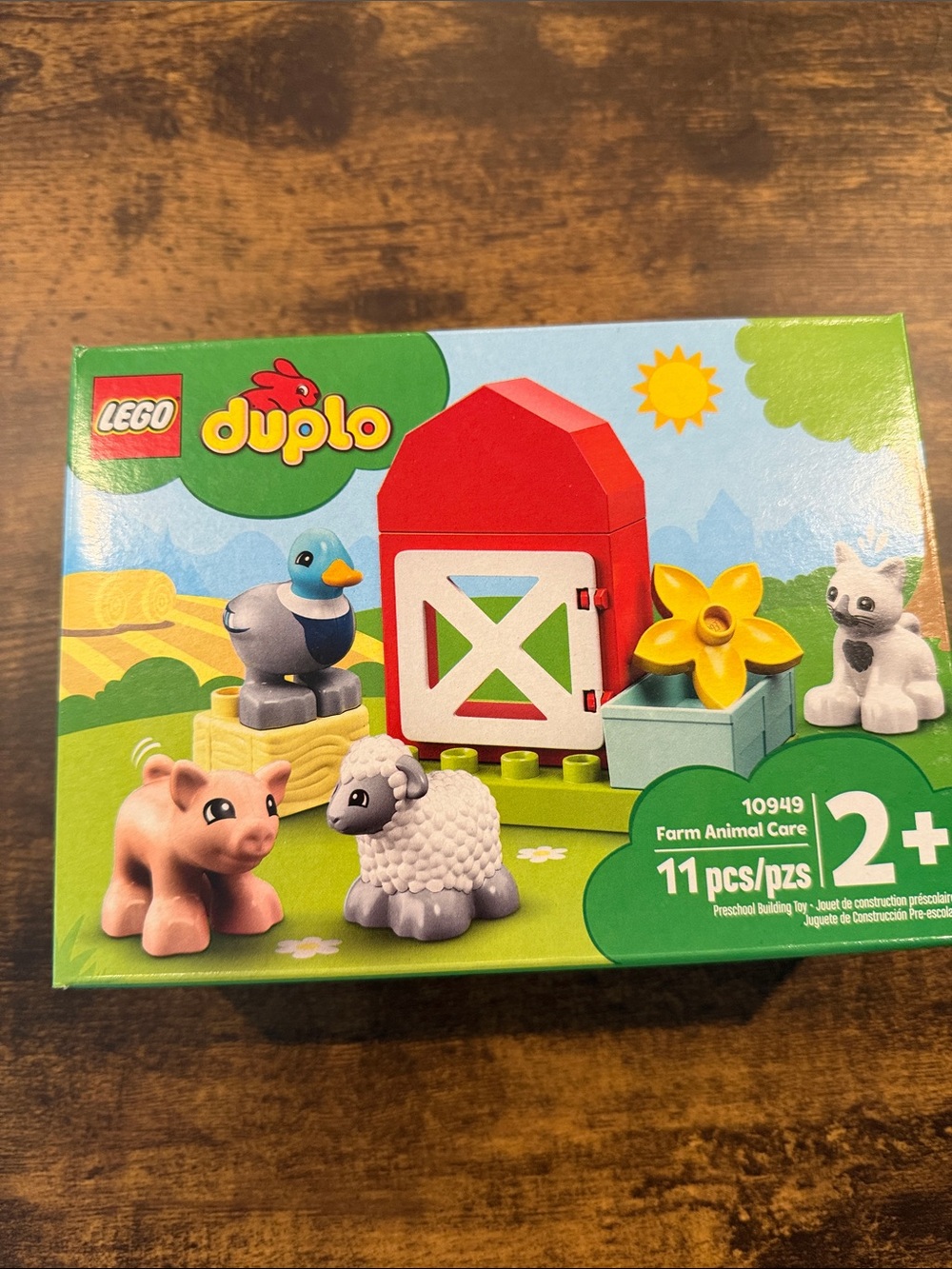 Lego DUPLO Farm Playset with Red Barn and Colorful Animal Figures